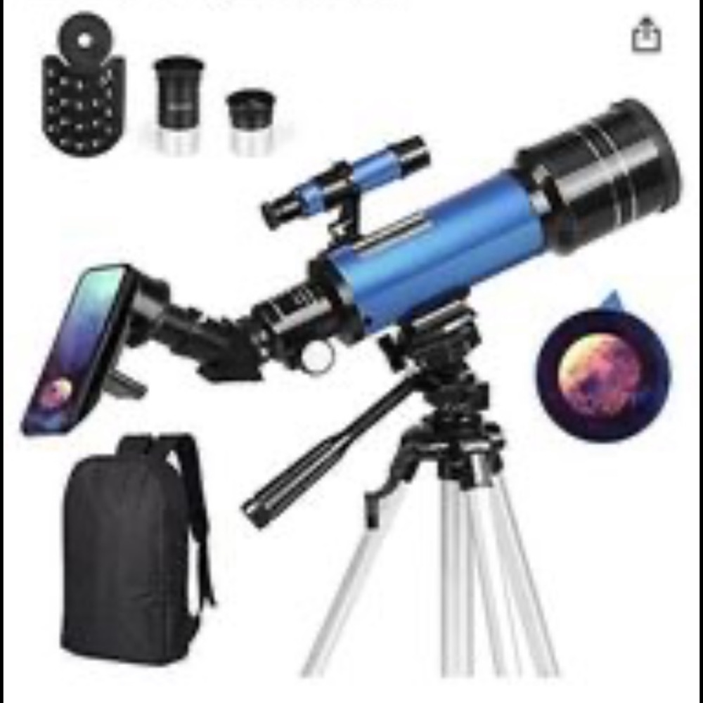 Telescope with phone adapter beginner kit